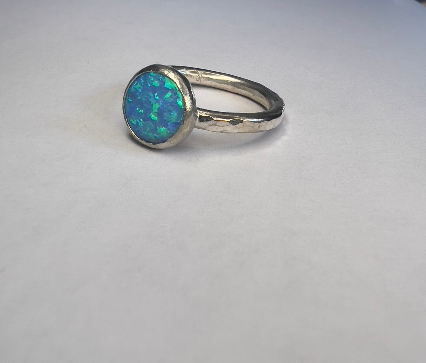 Light Blue Cabachon Ring