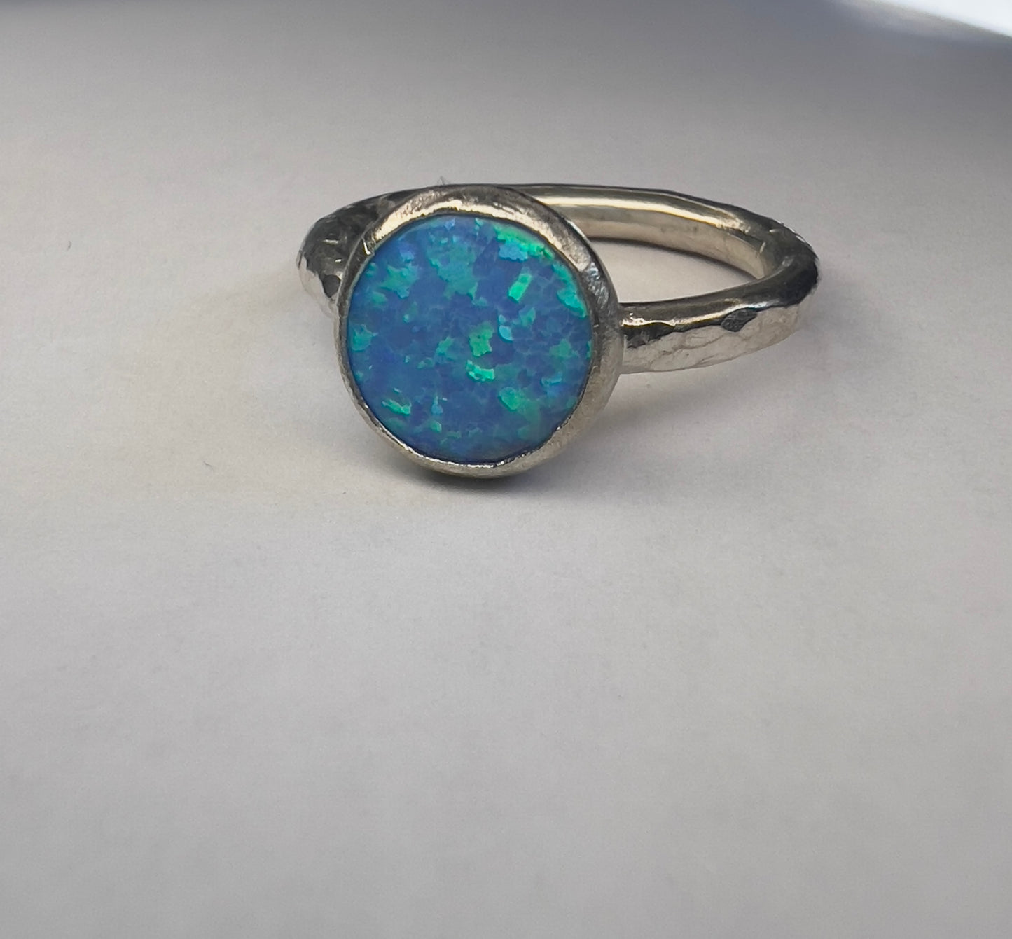 Light Blue Cabachon Ring