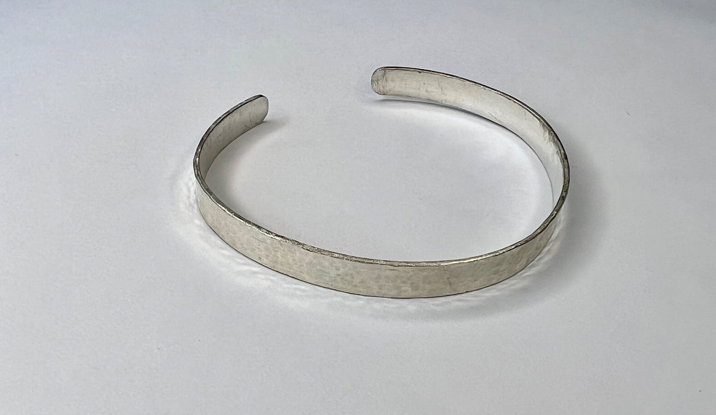 Hammered textured Bracelet Cuff