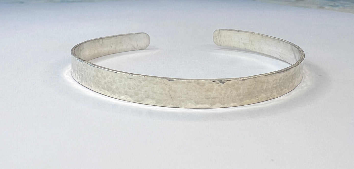 Hammered textured Bracelet Cuff