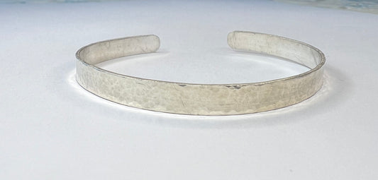 Hammered textured Bracelet Cuff