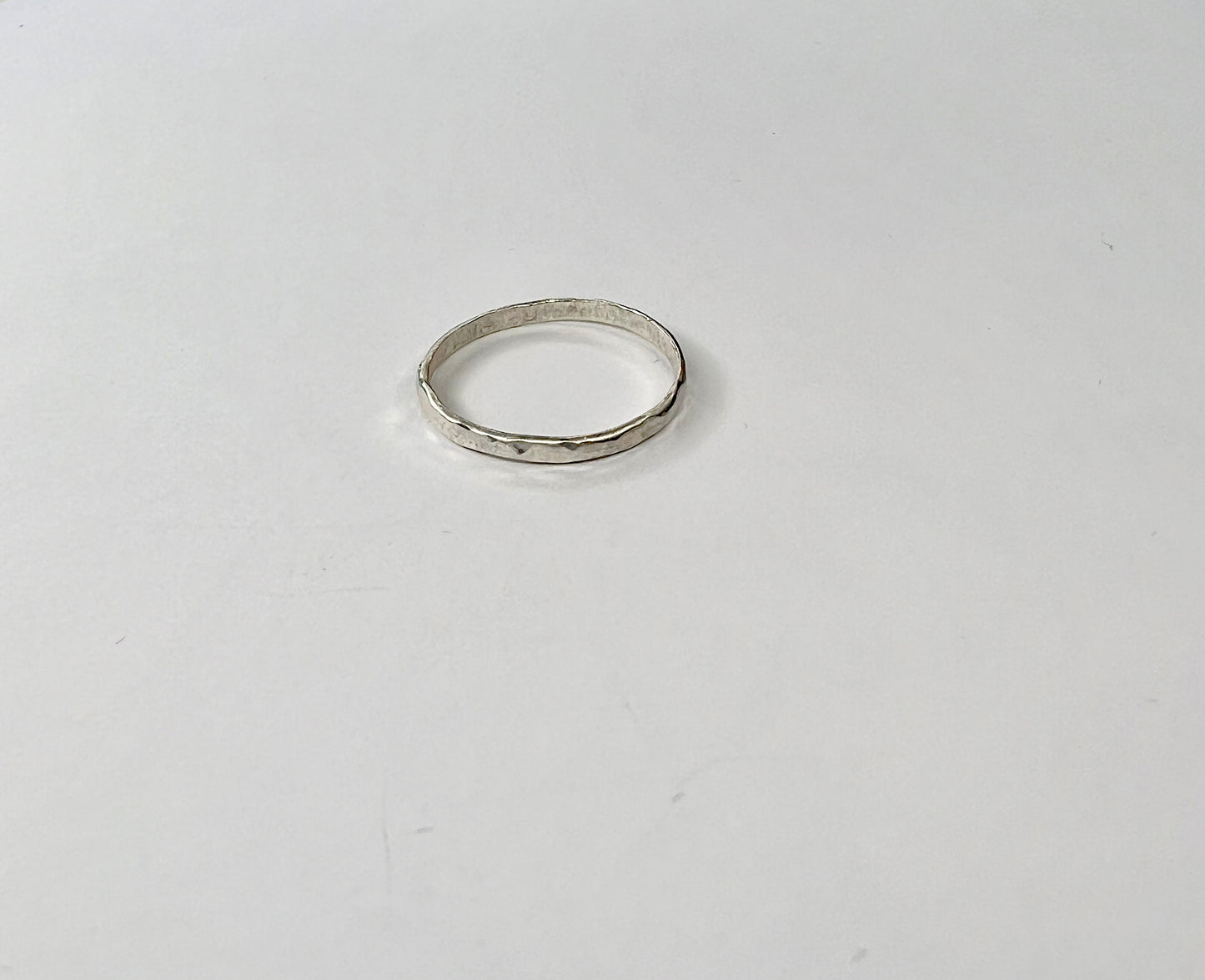 Hammered Stackable Ring