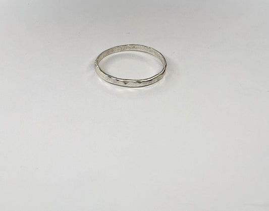 Hammered Stackable Ring