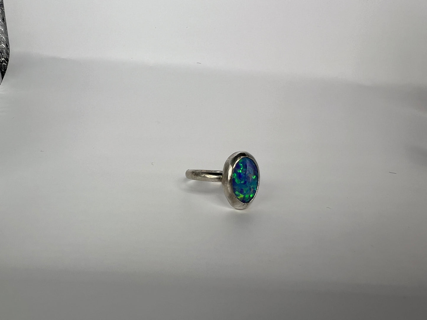 Blue-Green Opal Ring